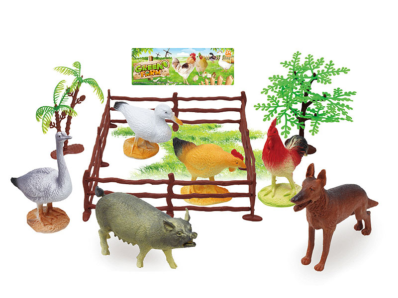 5inch Poultry Animals Set(6in1) toys