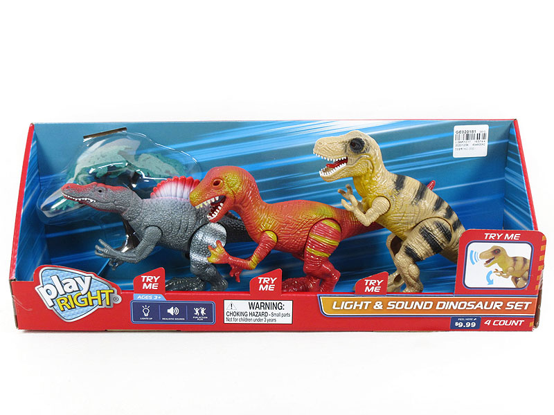 Dinosaur Set W/L_IC(3in1) toys