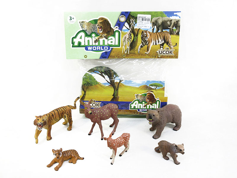 3-5inch Animal(6in1) toys