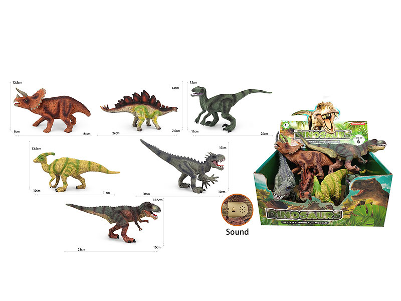 12inch Dinosaur W/IC(6in1) toys