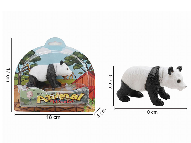Panda & Crocodile & Yak(3S) toys