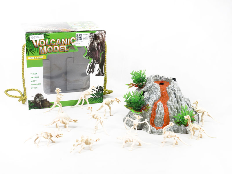 Dinosaur Fossil & Music Spray Volcano toys