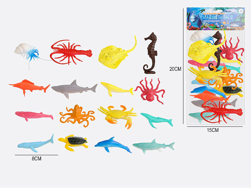 2.5inch Ocean Animal Set toys
