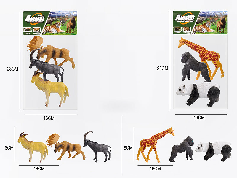 6inch Animal Set（3in1) toys
