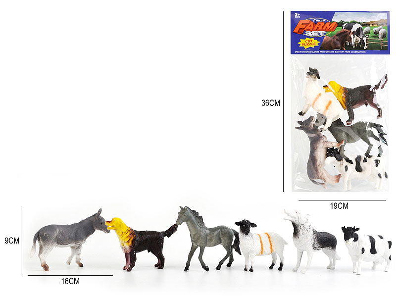 5.6inch Farm animal set(6in1) toys