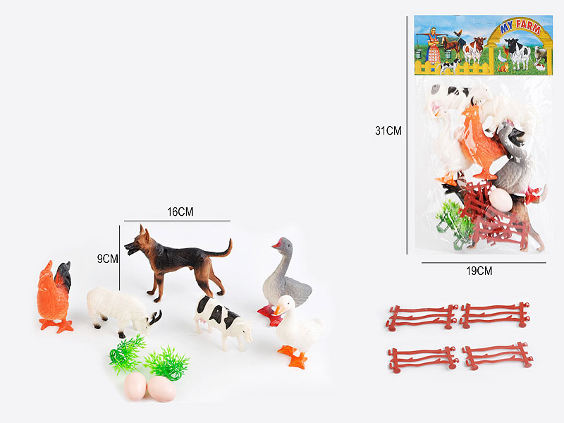 5.6inch Farm animal set(6in1) toys