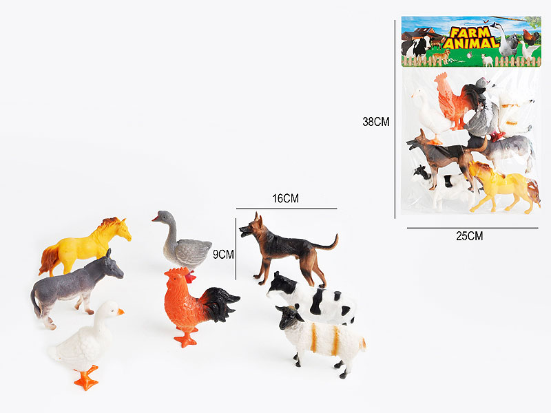 5.6inch Farm animal set(8in1) toys