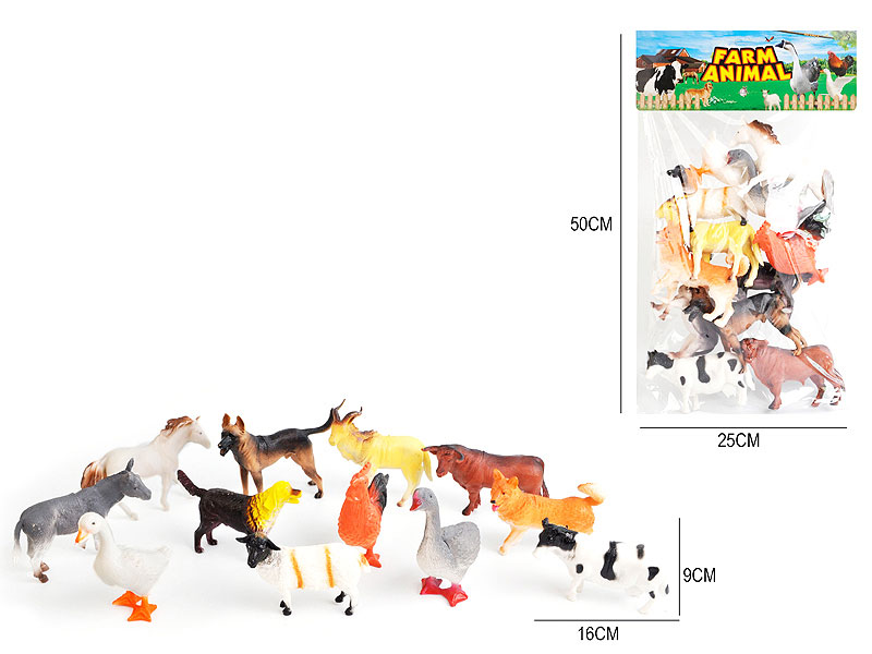 5.6inch Farm animal set(12in1) toys