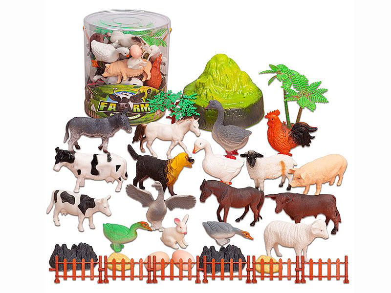 5-6inch Poultry Animals Set toys