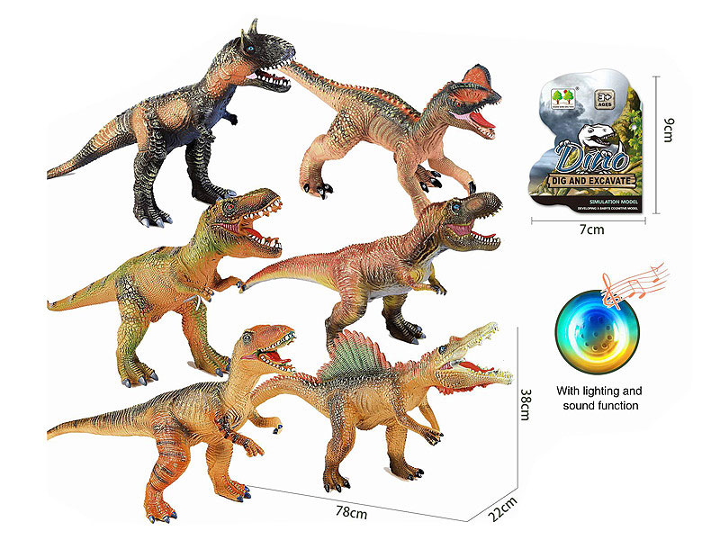 Dinosaur W/L_S(6S) toys