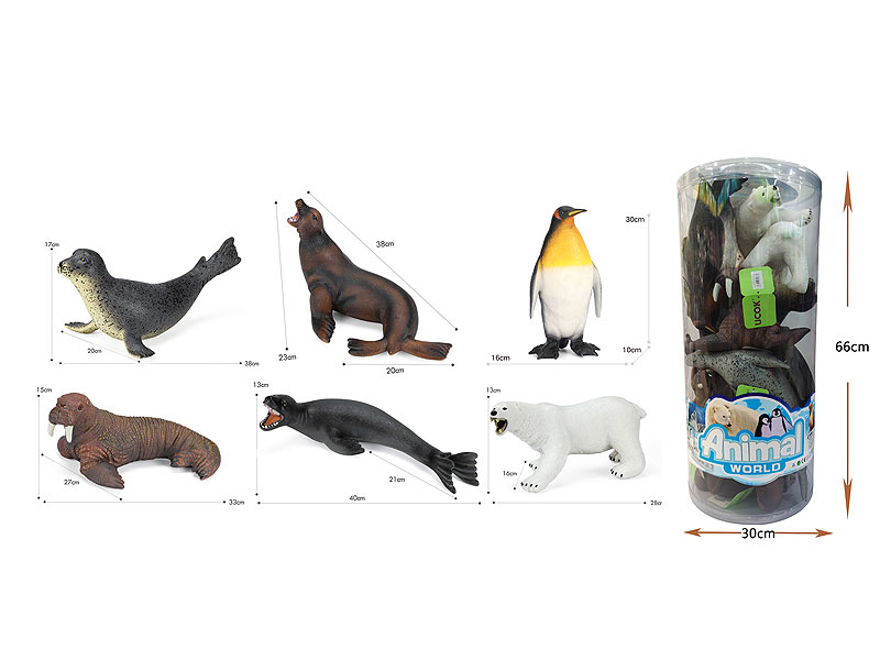 40CM Polar Animals(12in1) toys