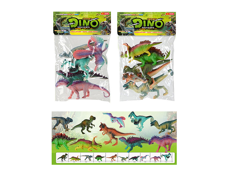 Painted Dinosaurs(5in1) toys