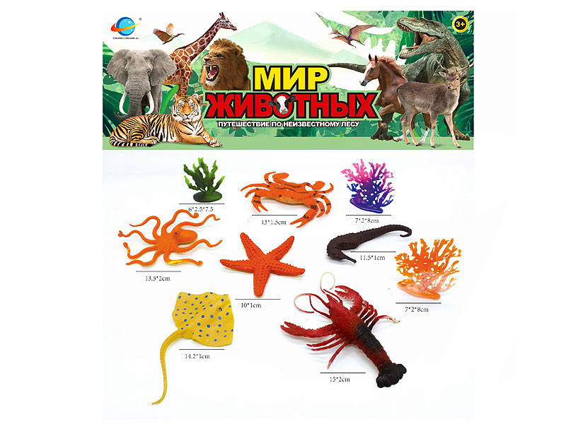 Ocean Animal Set(6in1) toys
