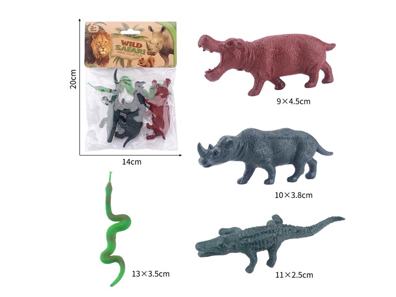 5inch Animal & Snake(4in1) toys