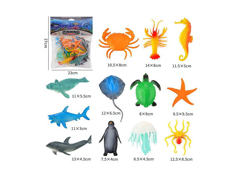 5inch Ocean Animal(12in1) toys