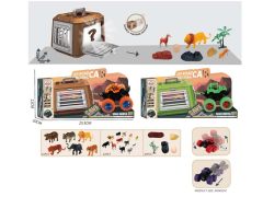 Animal Cage Set & Friction Cross-country Car toys