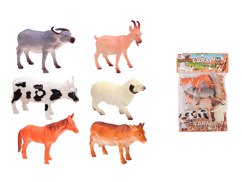 7inch Farm Animal(6in1) toys