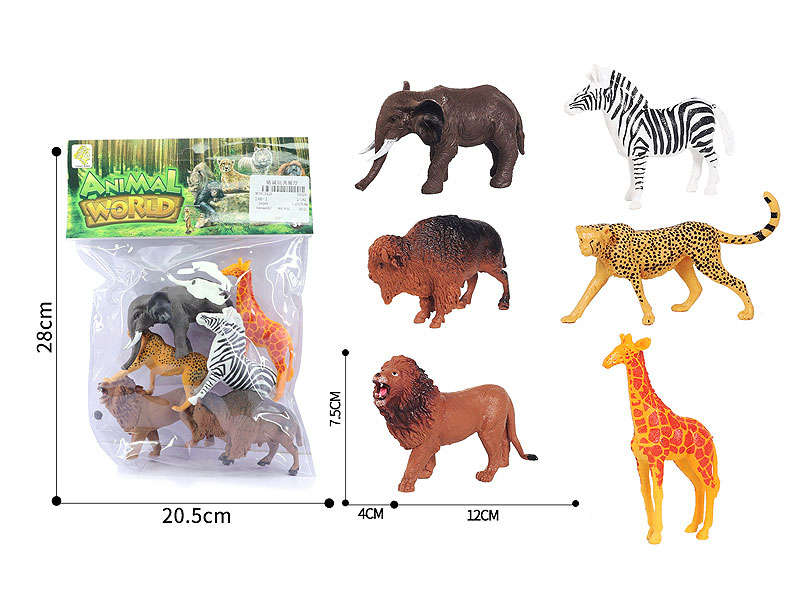 Wild Animal(6in1) toys