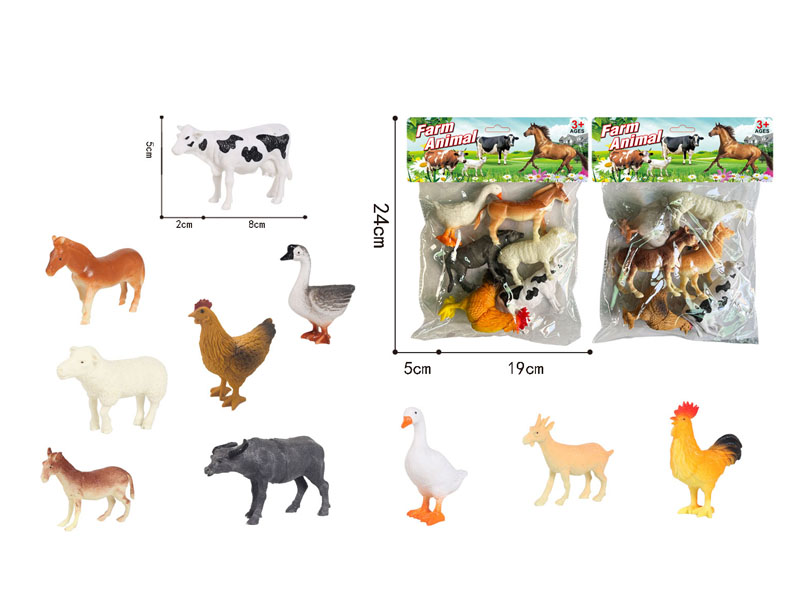 Field Animal Set(6in1) toys