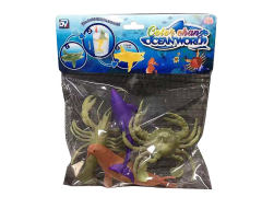4.5inch Discolored Marine Animals Set toys