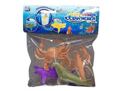 4.5inch Discolored Marine Animals Set toys