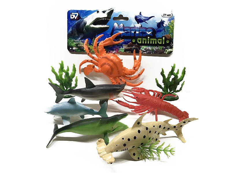 5-6inch Ocean Animal Set(6in1) toys