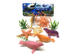 3.5-5.5inch Ocean Animal Set(7in1) toys