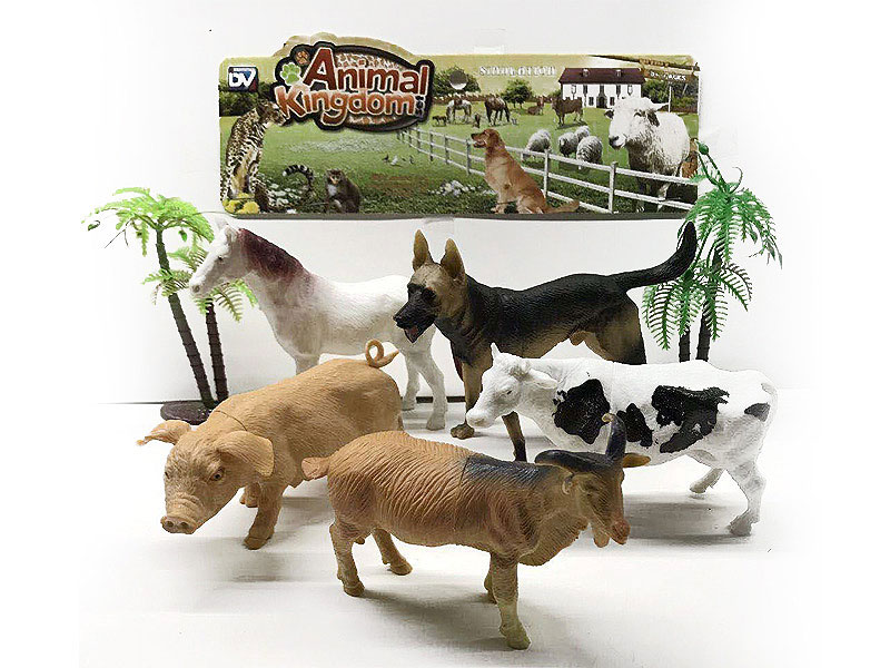 6-6.5inch Farm Animal Set(5in1) toys