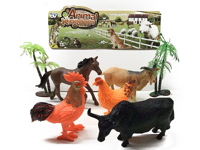 6-6.5inch Farm Animal Set(5in1) toys