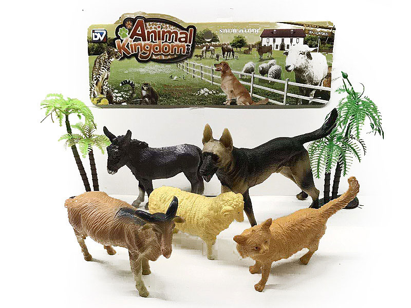 6-6.5inch Farm Animal Set(5in1) toys