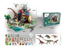 Dinosaur Set & Puzzle Set(30pcs)