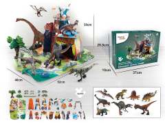 Dinosaur Set & Puzzle Set(30pcs) toys