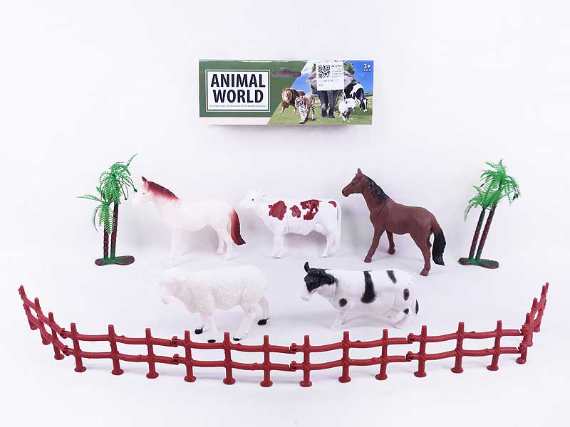 5.5inch Field Animal Set(5in1) toys