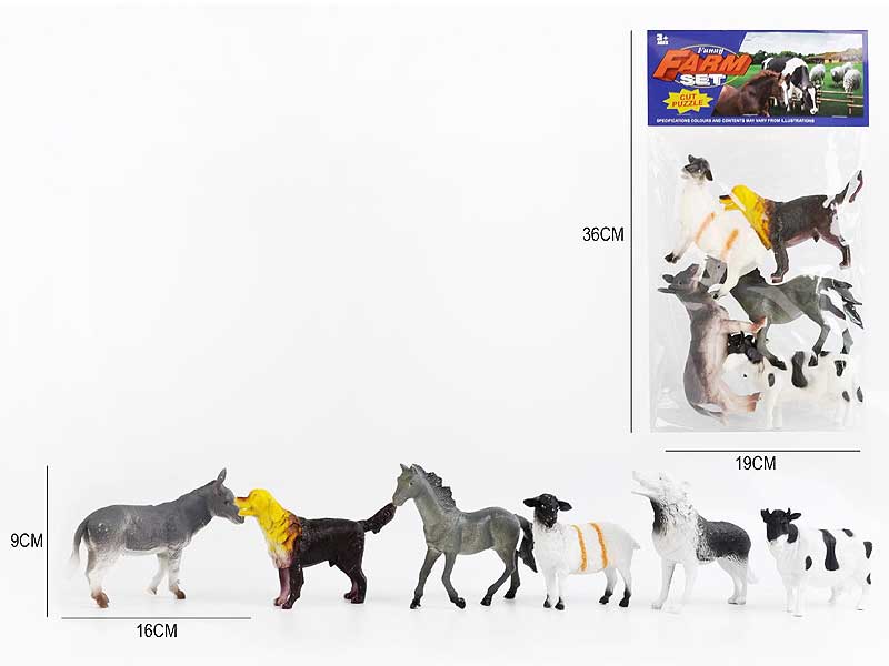 6.5inch Farm Animal(6in1) toys