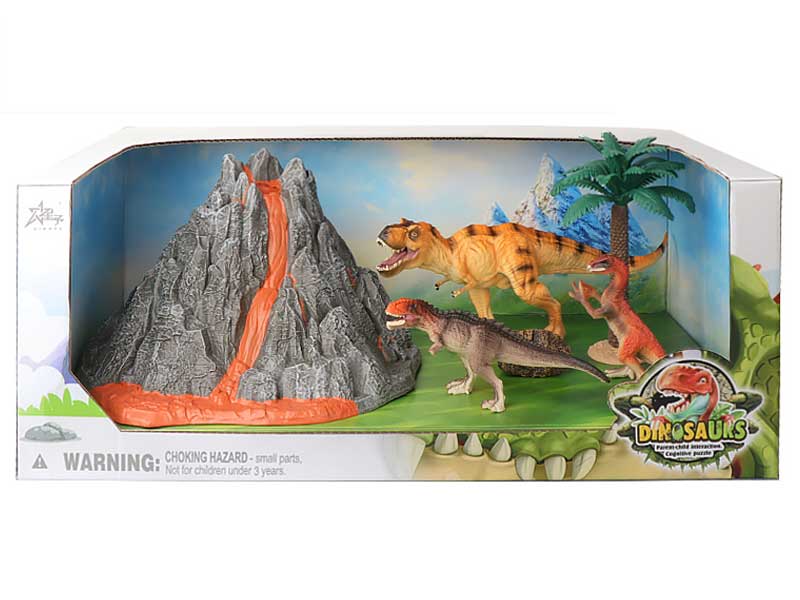 Dinosaur Volcano Model Set toys