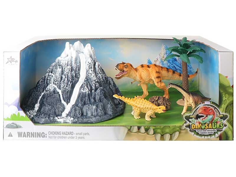 Dinosaur Snow Mountain Model Set toys