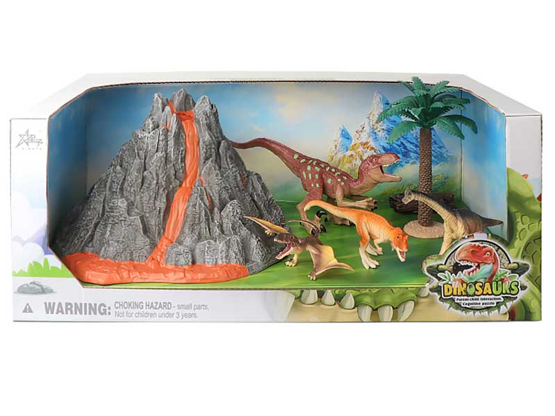 Dinosaur Volcano Model Set toys