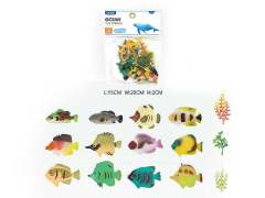 3inch Tropical Fish Set(12in1) toys