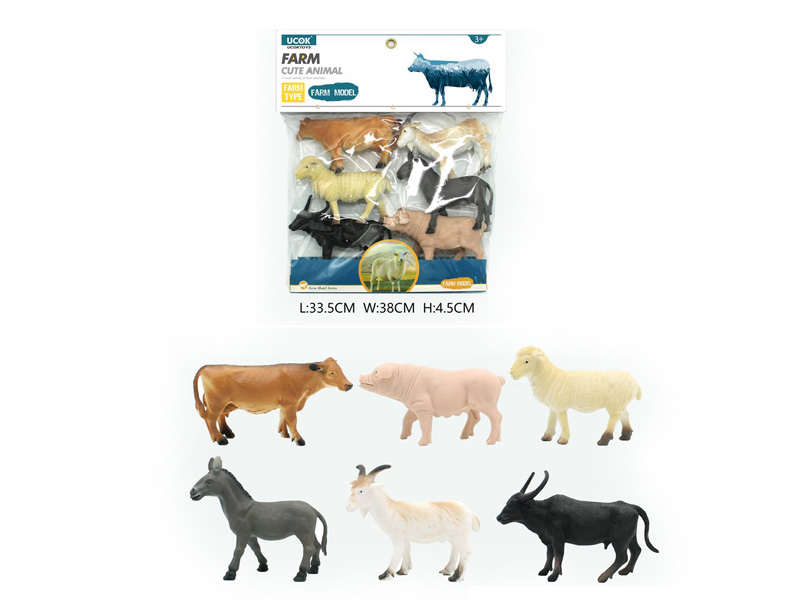 8inch Field Animal(6in1) toys