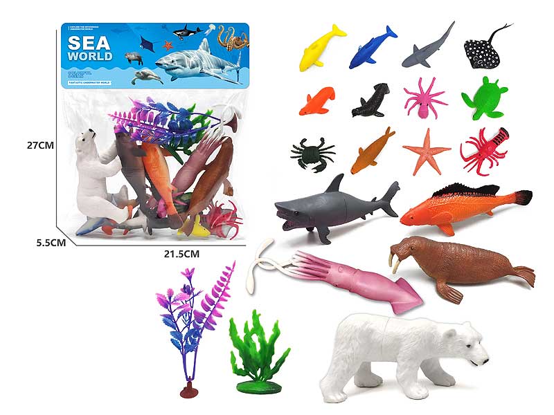 Ocean Animal Set(17in1) toys