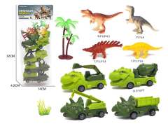 Dinosaur Set & Pull Back Car