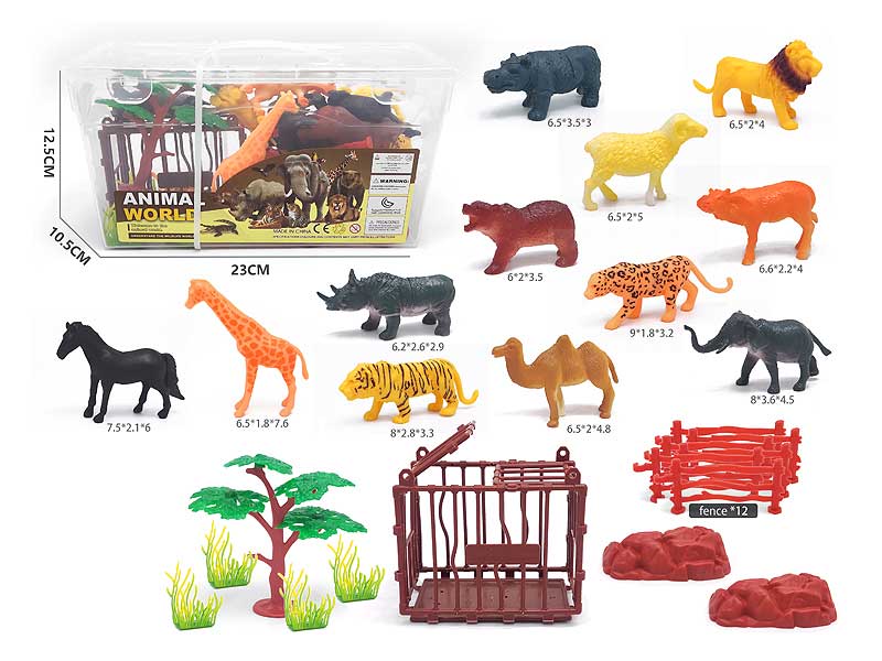 Wild Animal Set(12in1) toys