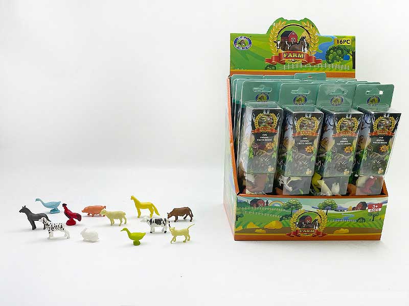 Farm Animal Set(16in1) toys