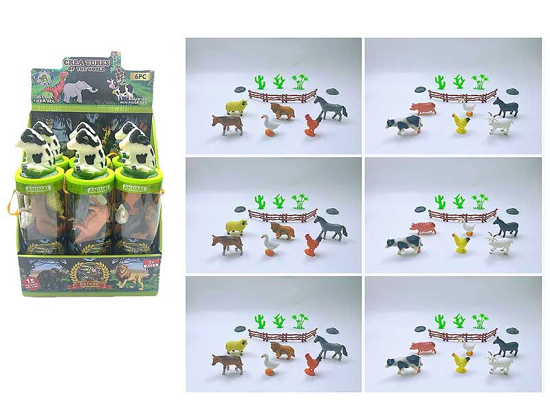 Farm Animal Set(6in1) toys