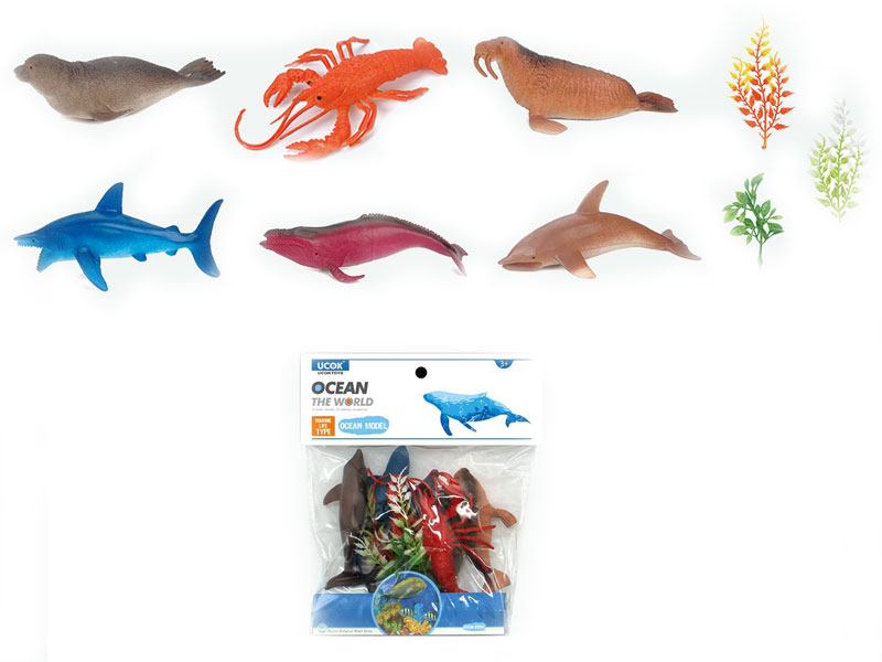 4inch Ocean Animal Set(6in1) toys