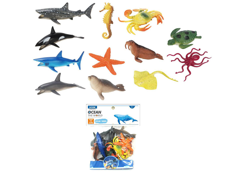 5inch Ocean Animal Set(12in1) toys