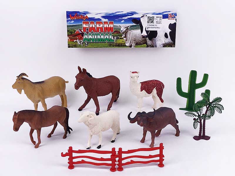 5.5inch Field Animal Set(6in1) toys