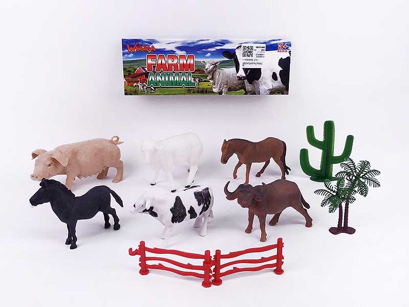 5.5inch Field Animal Set(6in1) toys