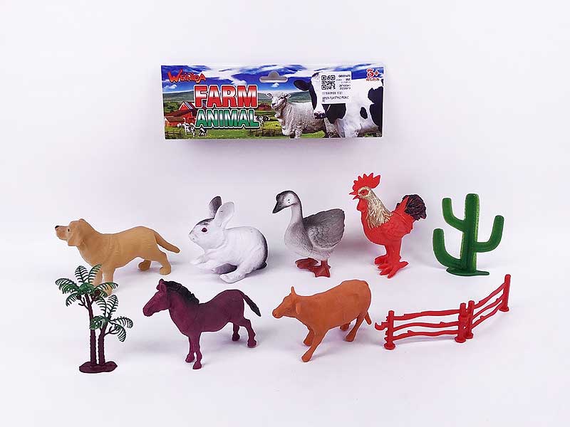 5.5inch Field Animal Set(6in1) toys