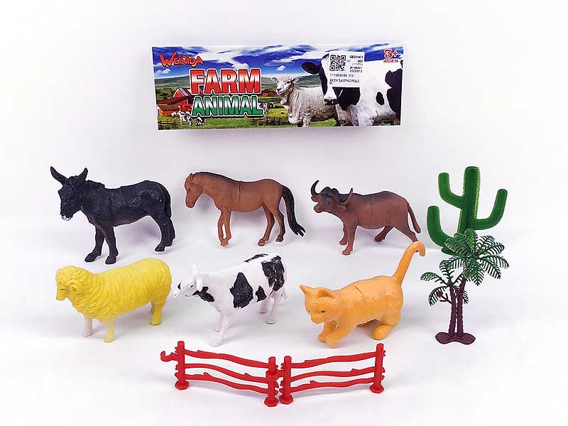 5.5inch Field Animal Set(6in1) toys